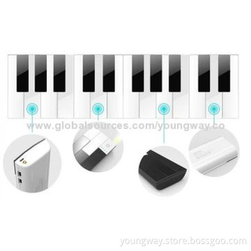 Piano High Efficiency 8000mAh Power Bank, Size: 138*70*16mm, Portable Charger
